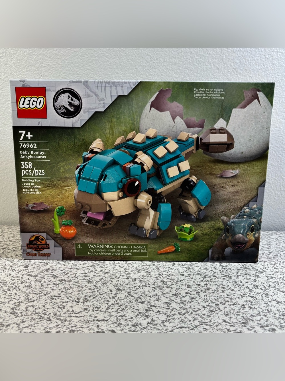 LEGO 76962 Jurassic World Park Baby Bumpy Ankylosaurus Retired Set Kit New